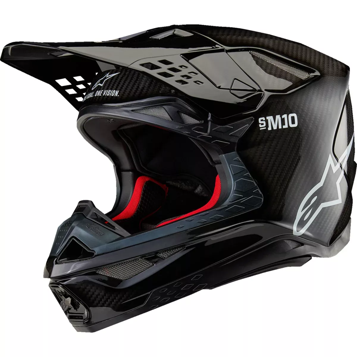 ALPINESTARS Supertech M10 Solid MIPS Helmet – Gloss Black Carbon