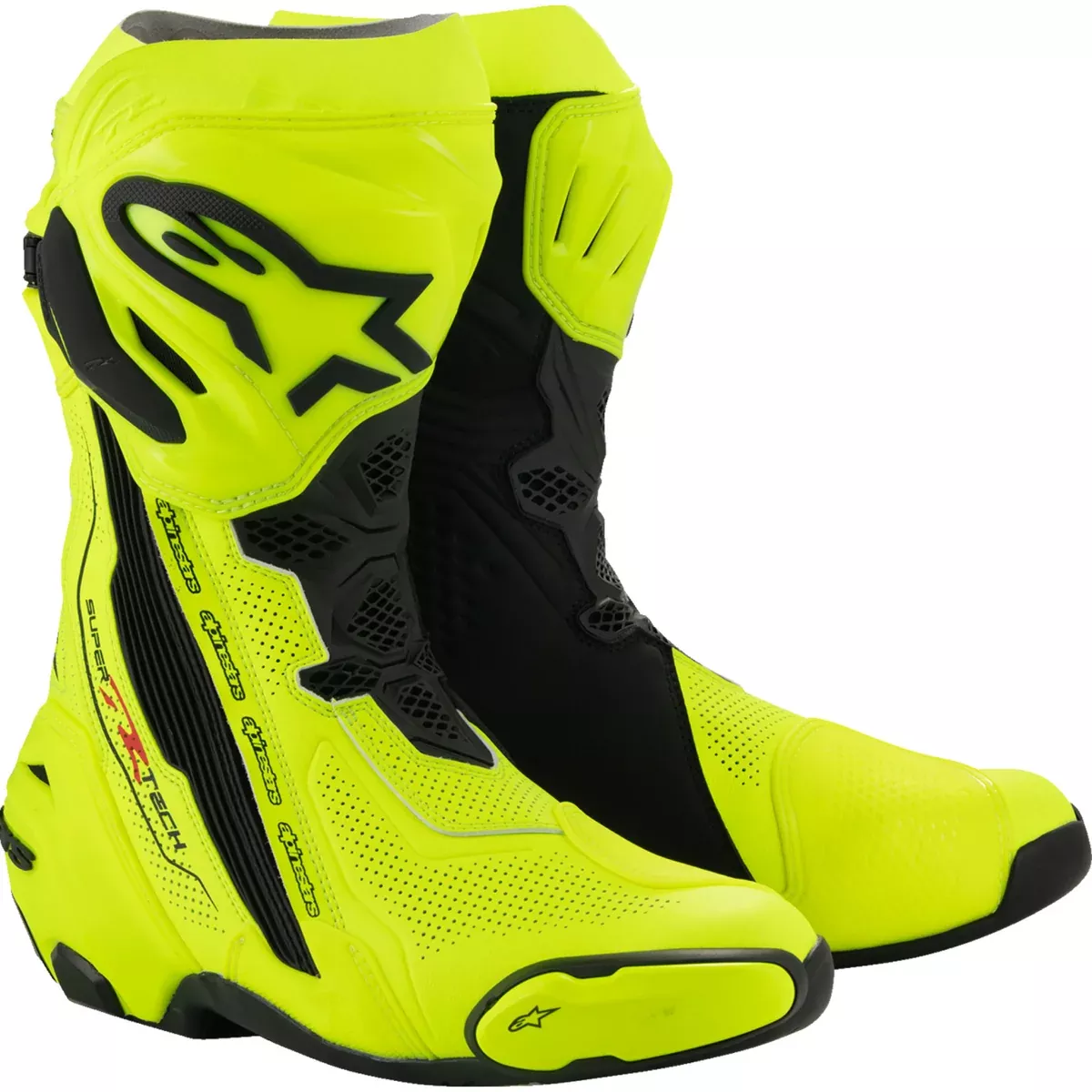 ALPINESTARS Supertech R Vented Boots Fluorescent – Yellow/Black US