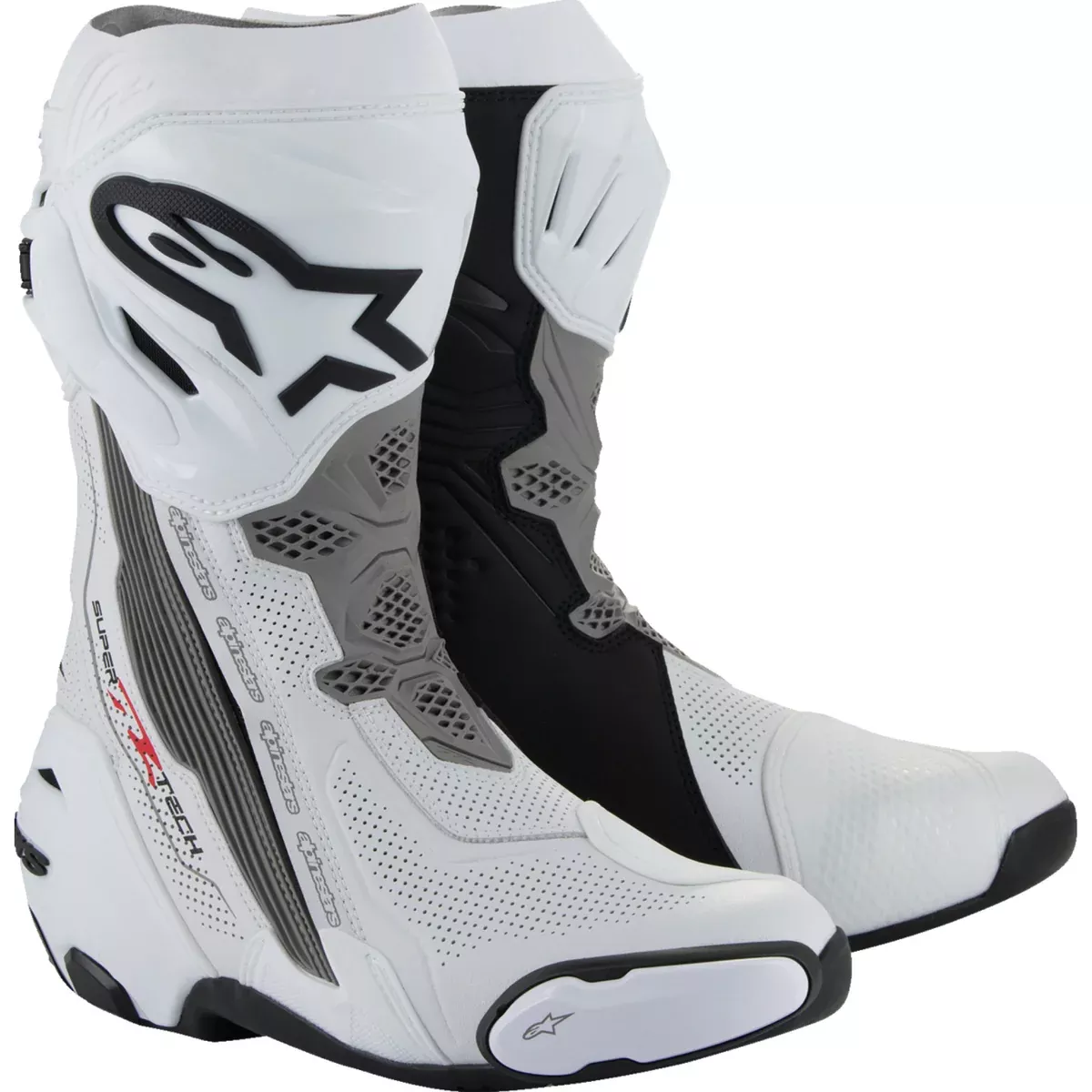 ALPINESTARS Supertech R Vented Boots White/Gray/Black