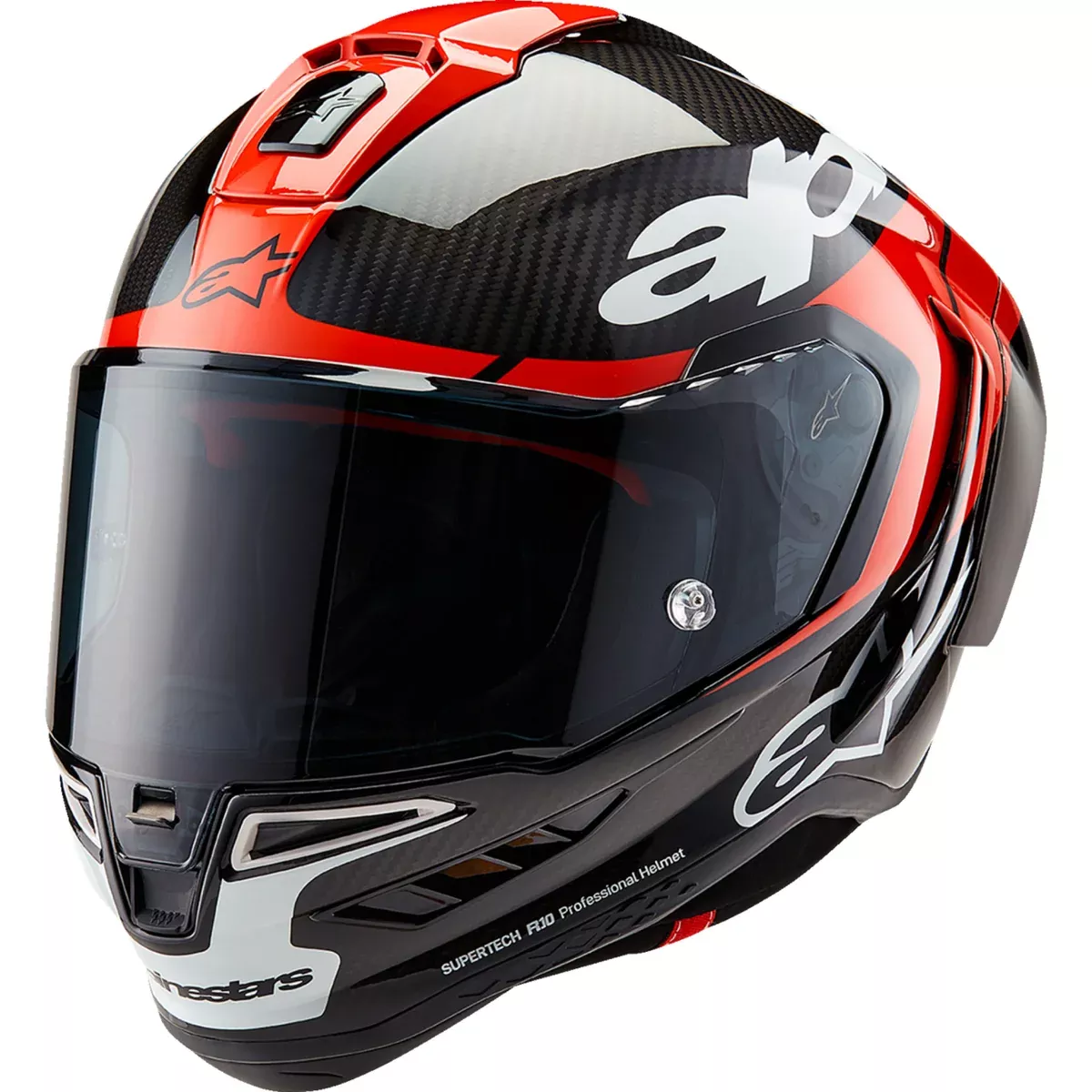 ALPINESTARS Supertech R10 Element Helmet – Carbon/Red/White