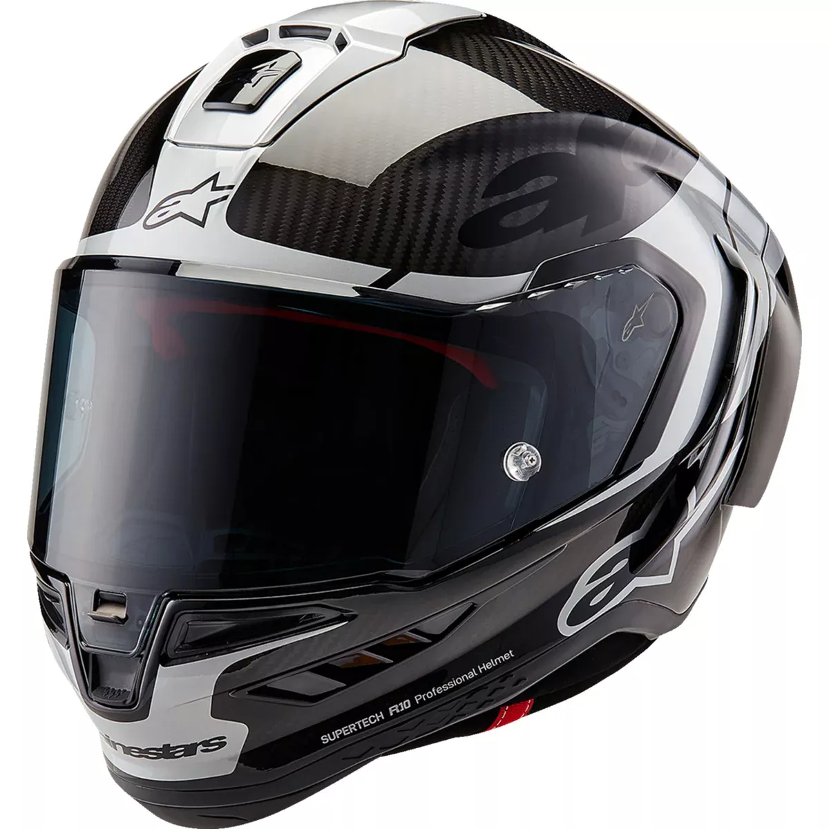 ALPINESTARS Supertech R10 Element Helmet – Carbon/Silver/Black