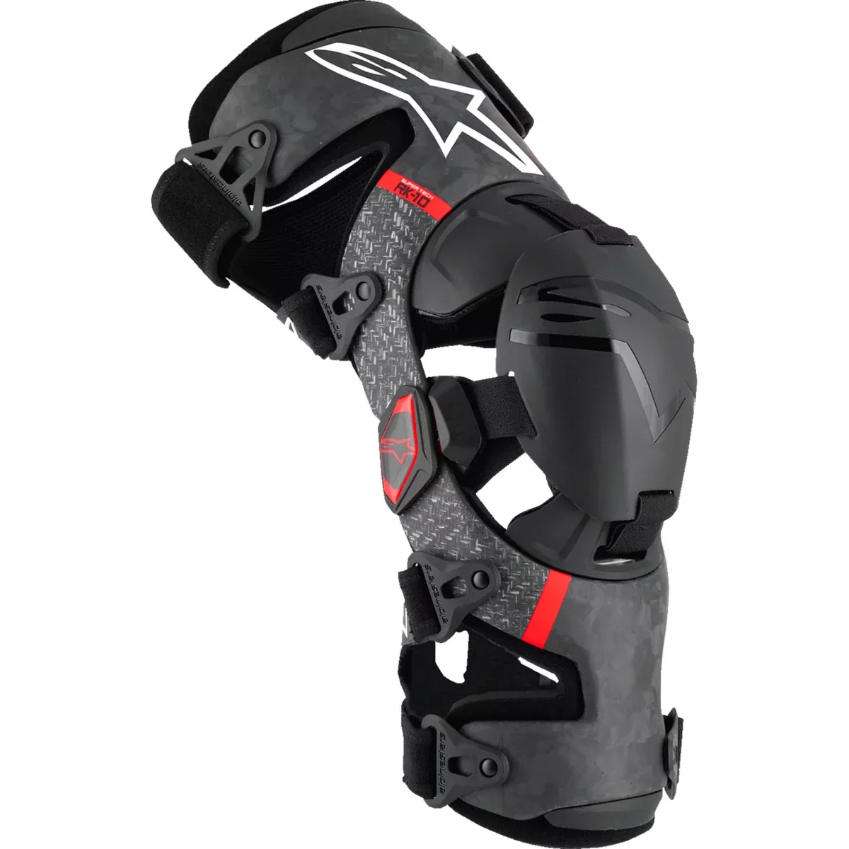 ALPINESTARS Supertech RK-10 Plasma Knee Braces Black/Red