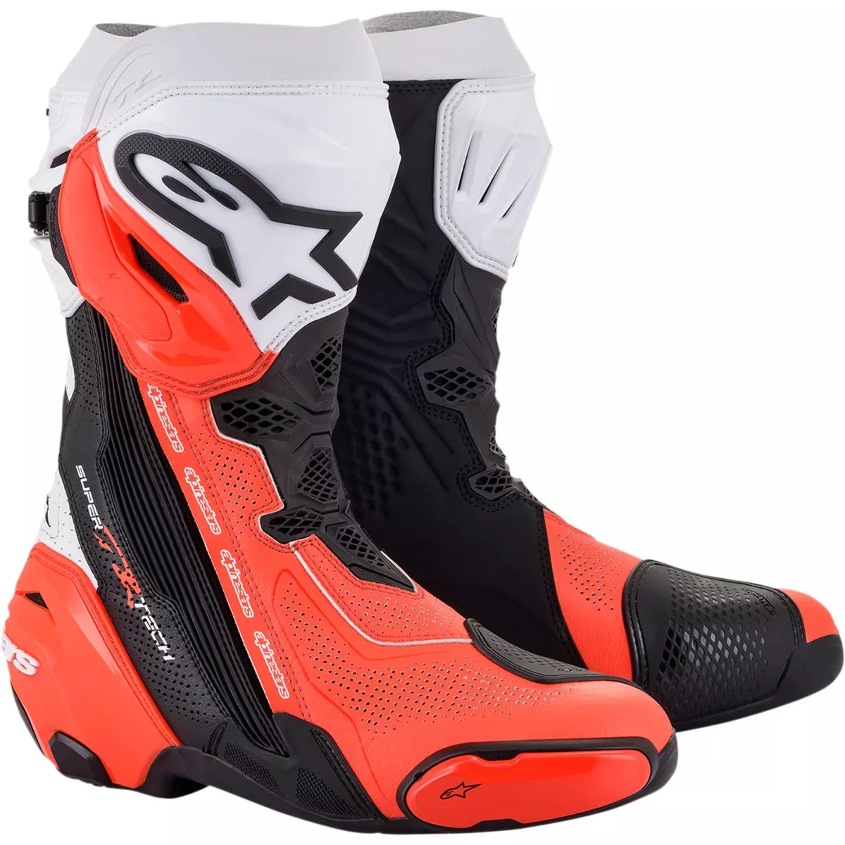 ALPINESTARS Supertech V Boots Black/Fluo - Red/White US / EU