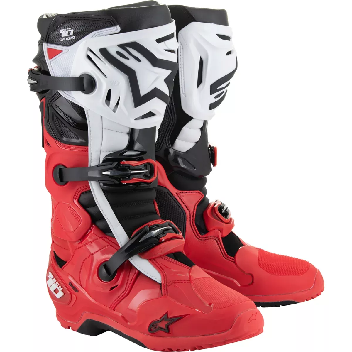 ALPINESTARS Tech 10 Enduro Boots Bright - Red/Black/White US