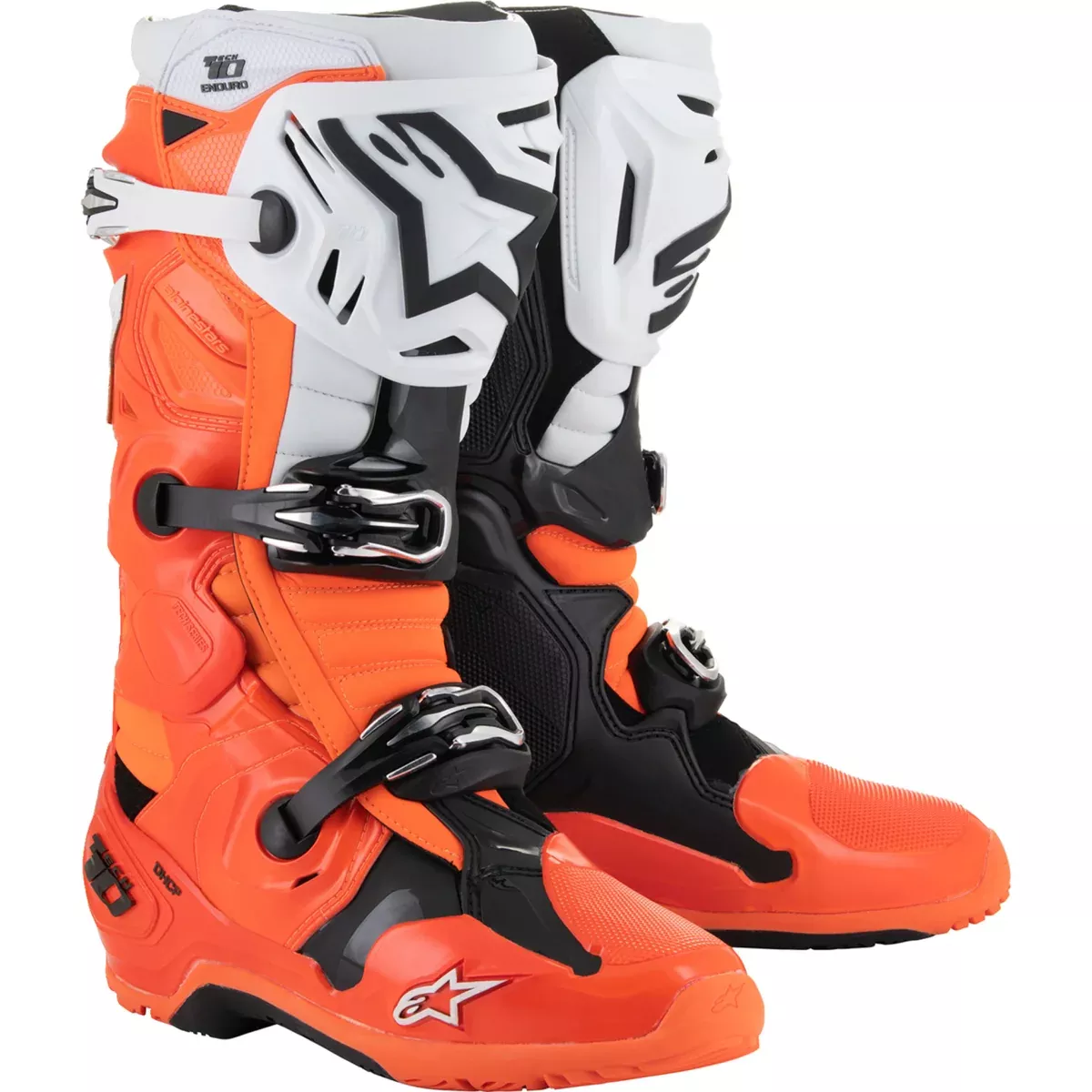 ALPINESTARS Tech 10 Enduro Boots Fluorescent – Orange/Black/White US