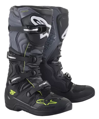 Alpinestars Tech 5 Black Cool Grey Yellow Fluo Boots