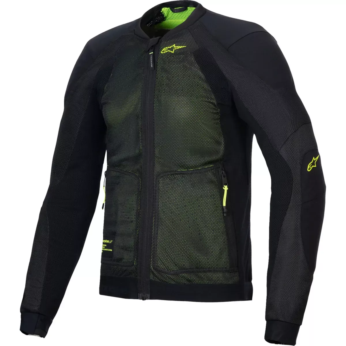 ALPINESTARS Troop-Air Jacket Black/Fluo - Yellow