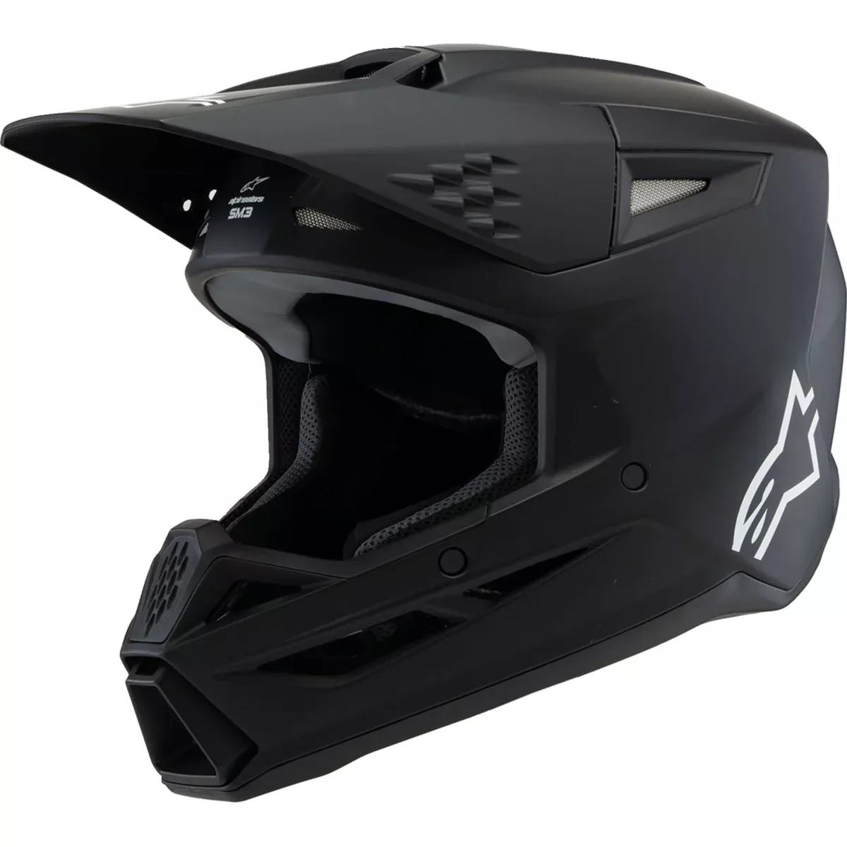 ALPINESTARS Youth SM3 Solid Helmet – Matte Black