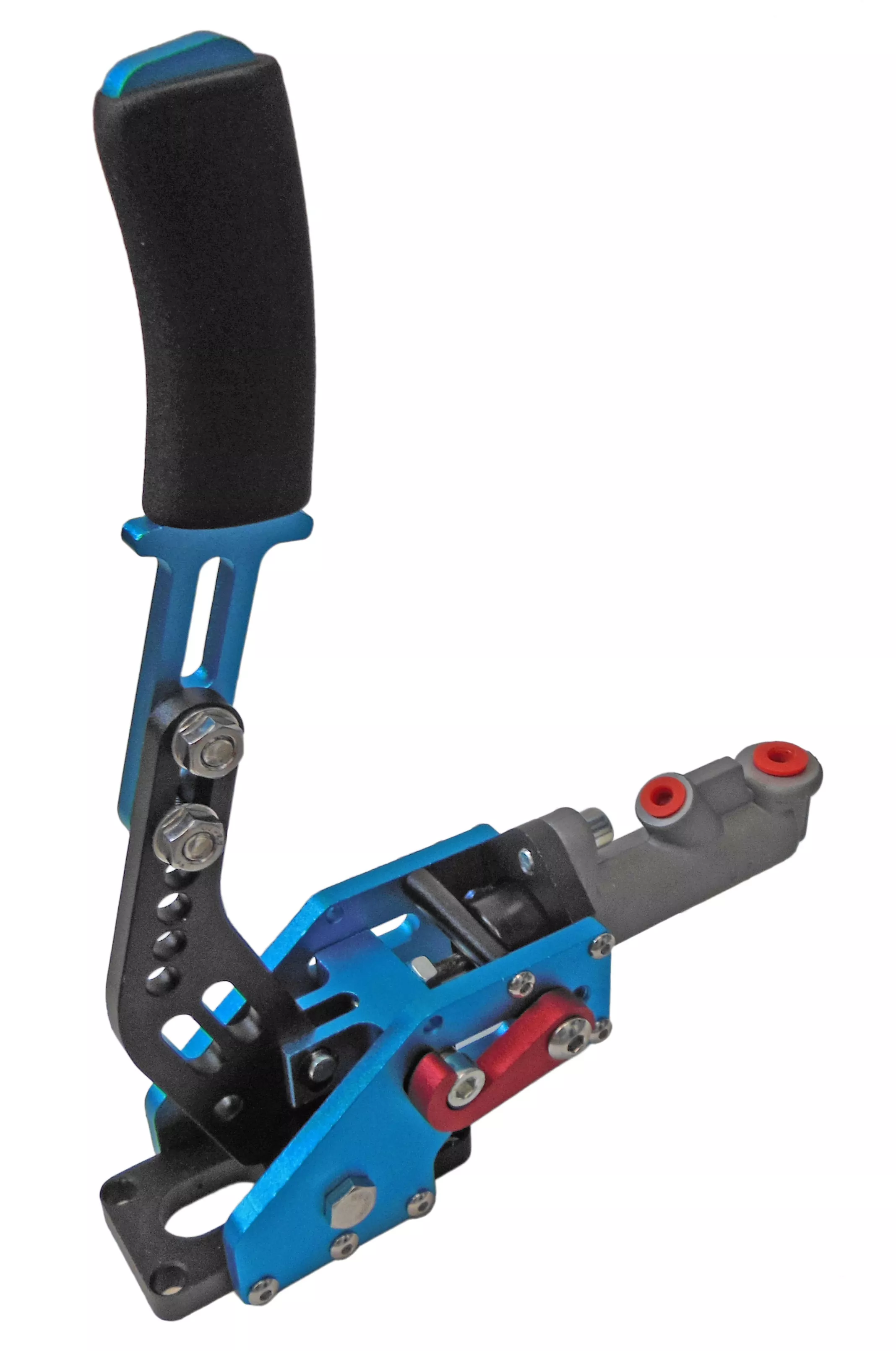 Aluminum Hand Brake Leverwith Master Cylinder | Red, Blue, or Purple