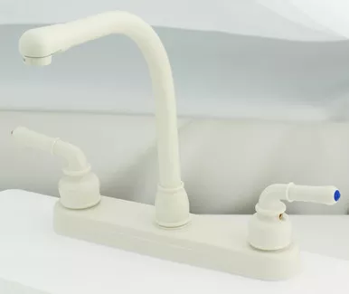 American Brass U-YBB800RSB RV Kitchen Faucet Hi-Rise Spout Biscuit