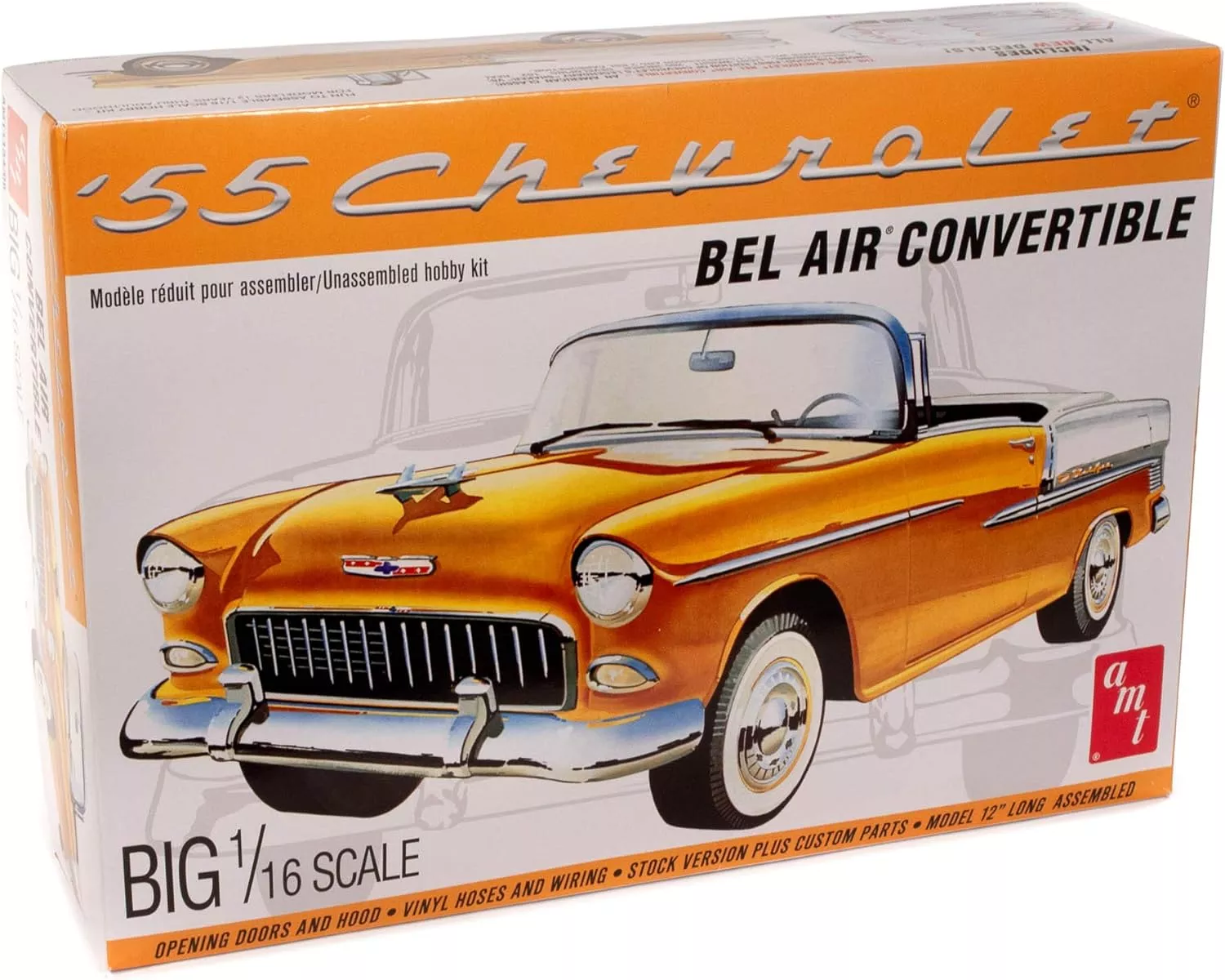 AMT 1955 Chevy Bel Air Convertible1:16 Scale Model Kit