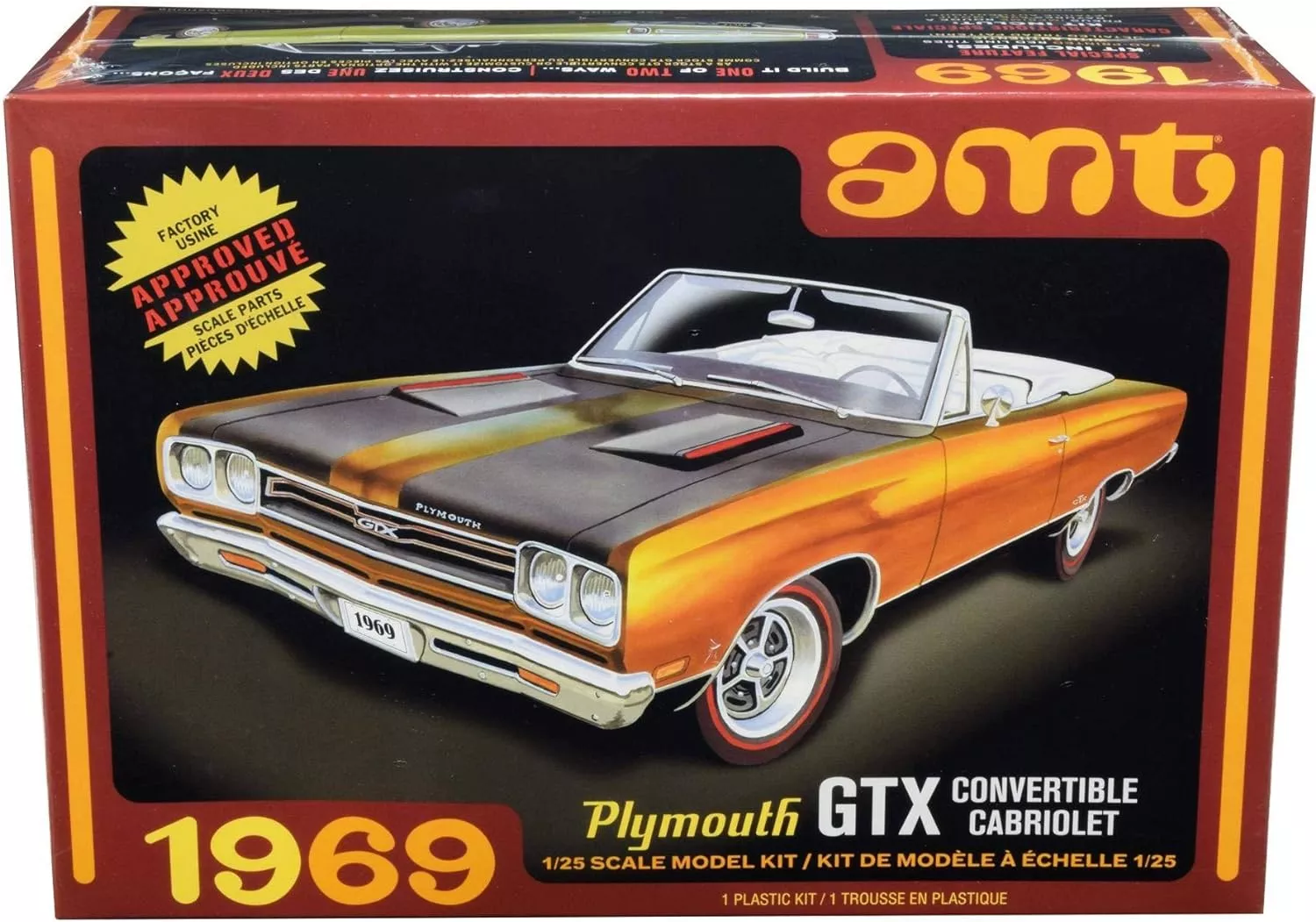 AMT 1969 Plymouth GTX Convertible1:25 Scale Model Kit