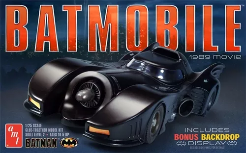AMT 1989 Batmobile From the 1989 "Batman"; 1:25 Scale Model Kit