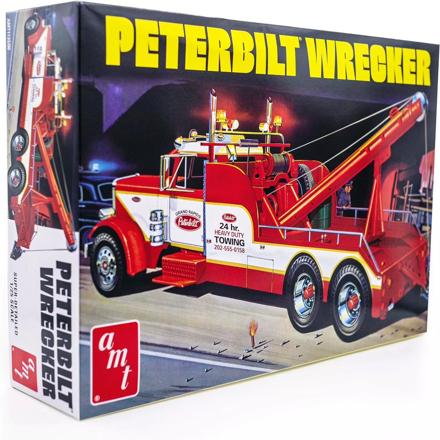 AMT Peterbilt 359 Tow Truck / Wrecker 1:25 Scale Model Kit