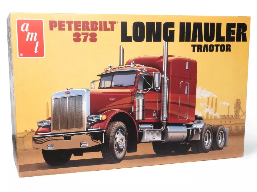 AMT Peterbilt 378 Long Hauler Semi Truck 1:24 Scale Model Kit