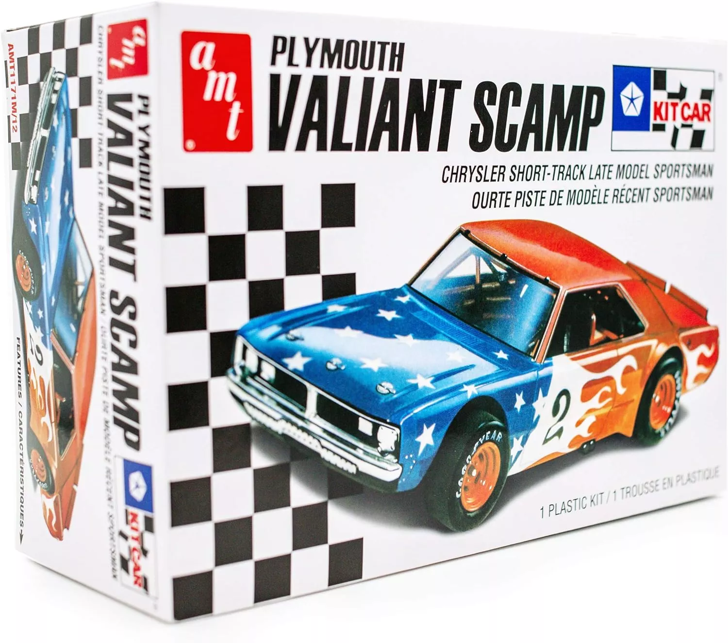 AMT Plymouth Valiant Scamp Race Car 1:25 Scale Model Kit