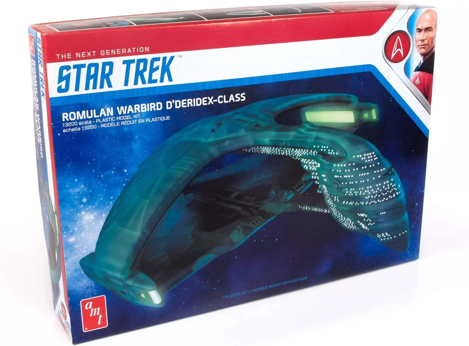 AMT Star Trek Spac Ship "Romulan WarbirdD'Deridex-Class" Star Trek: The Next Generation (1:3200 Scale SNAP Kit)