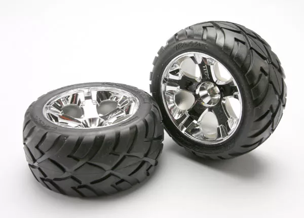 Anaconda Tires on Chrome All-Star Wheels (Nitro Front) (2)