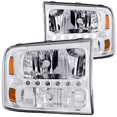 Anzo 111088 Crystal Headlight 2 Set for Various Vehicles
