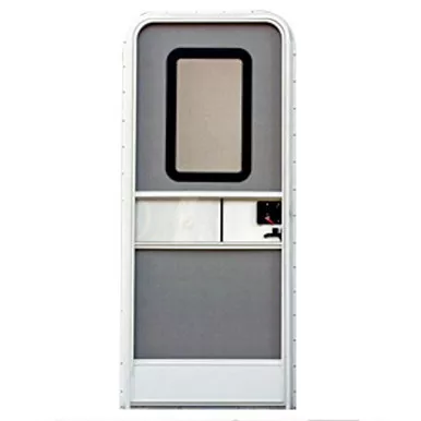 AP Products 015-217721 RV Trailer Camper 32" X 72" Square Door Polar White