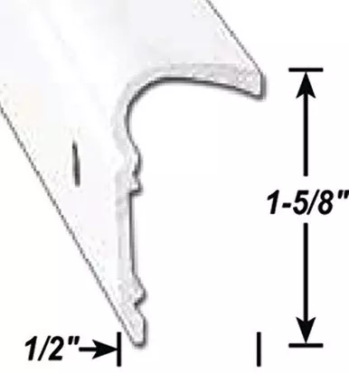 AP Products 021-51101-16 16' Polar White Aluminum Non Insert Roof Trim