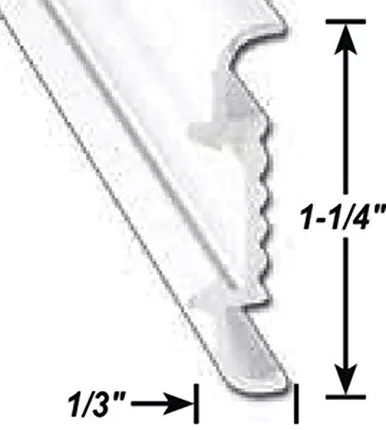 AP Products 021-56402-8 8' Black Aluminum Moulding Trim