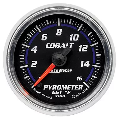 Auto Meter 6144 Cobalt Electric Pyrometer Gauge Kit, 2.3125 in.