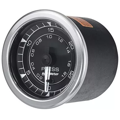 Auto Meter 8164 Digital Pressure Gauge 2 1/16" 30 Psi Stepper Motor Chrono