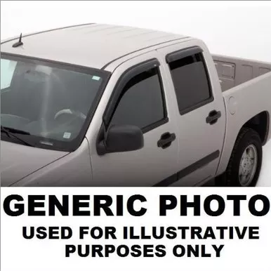 AVS Ventvisor Smoke - 4pc Front & Rear Set - 94655
