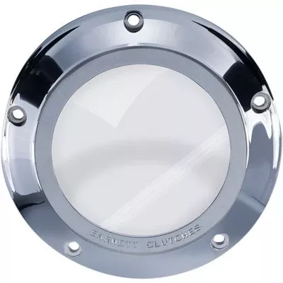 Barnett 343-30-43013 Chrome Scorpion Clear Derby Cover Harley Big Twin 07-18