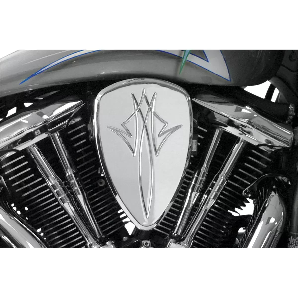 Baron Big Air Kit (BAK) Pinstripe Air Cleaner – BA-2020-13 Yamaha 1700 / XV1600A / 1600 / XV1700A 1999-2007
