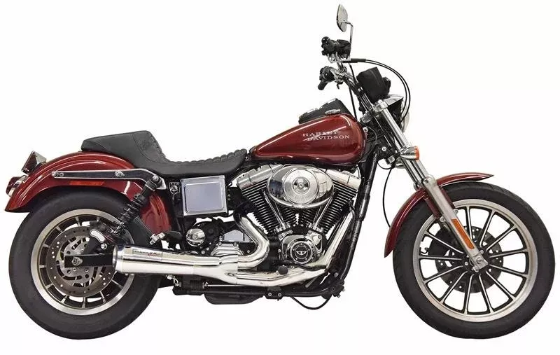 Bassani 1D5C Ripper 2n1 Exhaust System Chrome Harley Dyna FXDL 91-05