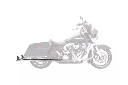 Bassani 2.25" Fishtail Chrome 33" Slip-On Mufflers w/Baffles (1F27E33)