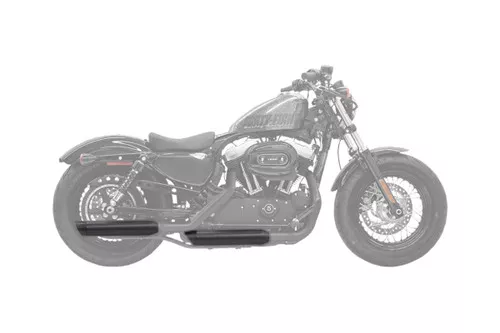 Bassani 3" FirePower Black/Black Slash Cut Slip-On Mufflers (1X27SBB)