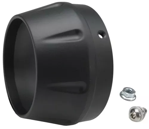 Bassani Black End Cap w/0.5" Lip for Short Megaphone Mufflers (ENDCAP-SMB)