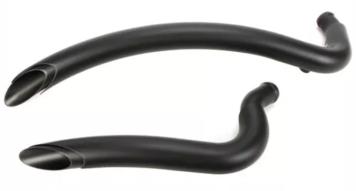 Bassani Radial Sweepers Black Exhaust System w/Black Heat Shields (1X2FB)