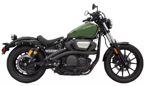 Bassani Radial Sweepers Black Exhaust System Yamaha Bolt 2014-2015 (3B1F2B)