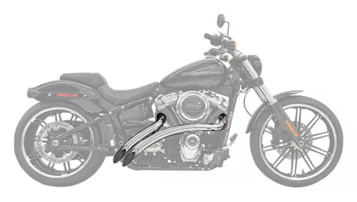 Bassani Radial Sweepers Chrome Exhaust System w/Chrome Heat Shields (1X2FC)