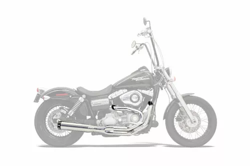 Bassani Road Rage II B1 Power Series Chrome 2-into-1 Exhaust System (1D18R)