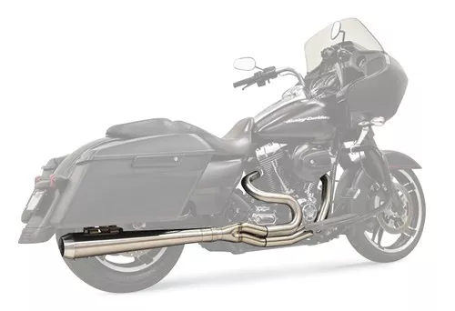 Bassani Road Rage III 2-into-1 Long Megaphone Stainless Exhaust System (1F11SS)
