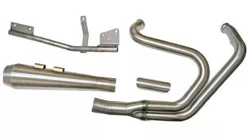Bassani Road Rage III Megaphone Stainless 2-into-1 Exhaust System (1X52SS)