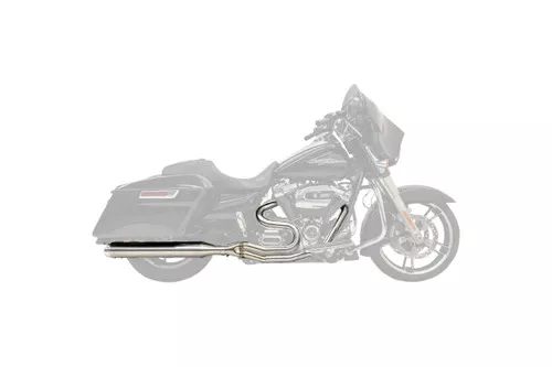 Bassani Road Rage III Short Straight Stainless 2-into-1 Exhaust System (1F28SS)