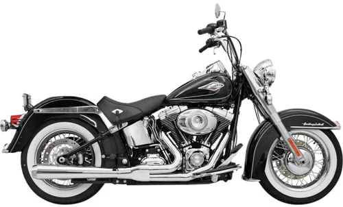 Bassani Road Rage Long 24" Megaphone Chrome 2-into-1 Exhaust System (12111J)