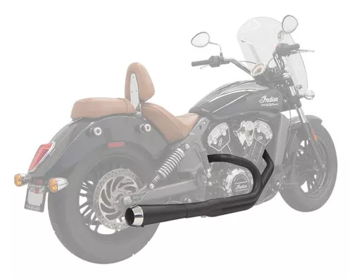 Bassani Road Rage Short Megaphone Black 2-into-1 System (8S12JB)