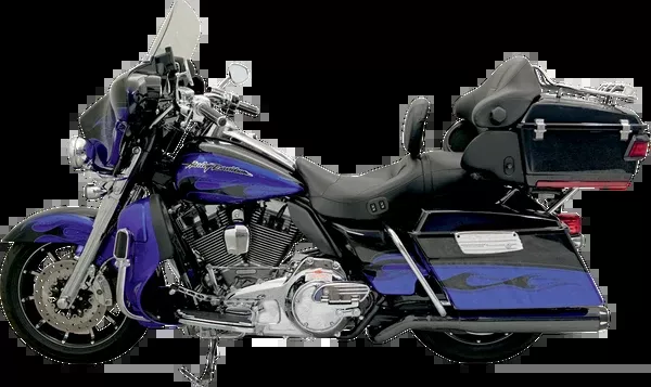 Bassani Xhaust Pseudo Left-Side Muffler For Road Rage II B1 Exhaust System - Black - FL '09-'16
