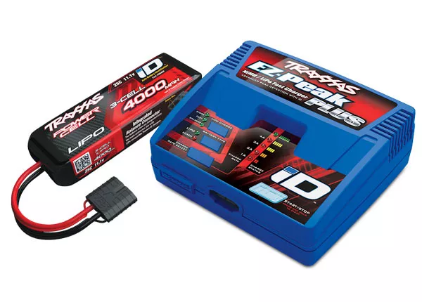 Battery/Charger Completer Pack (includes #2970 iD Charger (1), #2849X 4000mAh 11.1v 3-Cell 25C LiPo Battery (1))