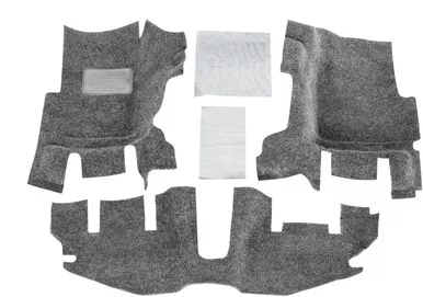 BedRug 3-Piece Front Carpet Kit Plus Heatshields For 1997-2006 Jeep TJ BRTJ97F
