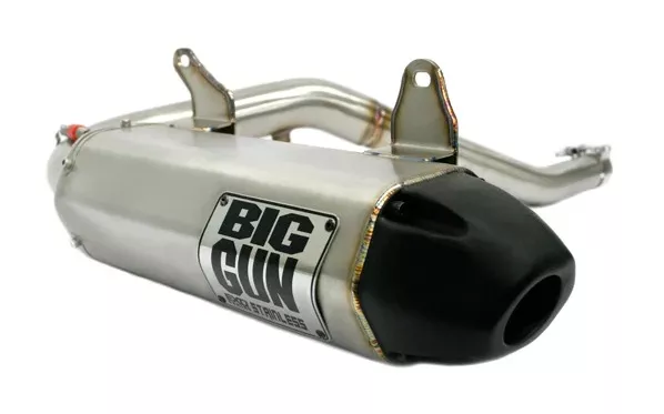 Big Gun EXO Stainless Slip-On Exhaust Honda Rincon 650 / 680 2003-2014