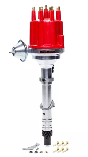 Billet Distributor Chevy V8 - Red Male Cap D305711