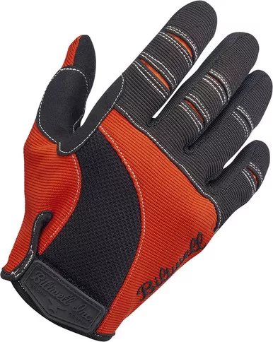 Biltwell Moto Gloves Orange Black